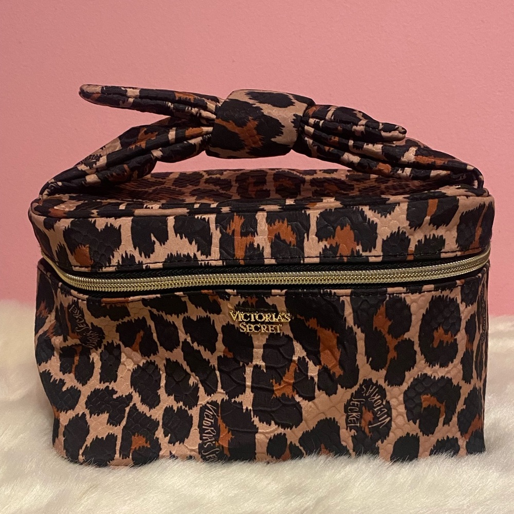 Victoria’s Secret Leopard Makeup Bag Cosmetic Case